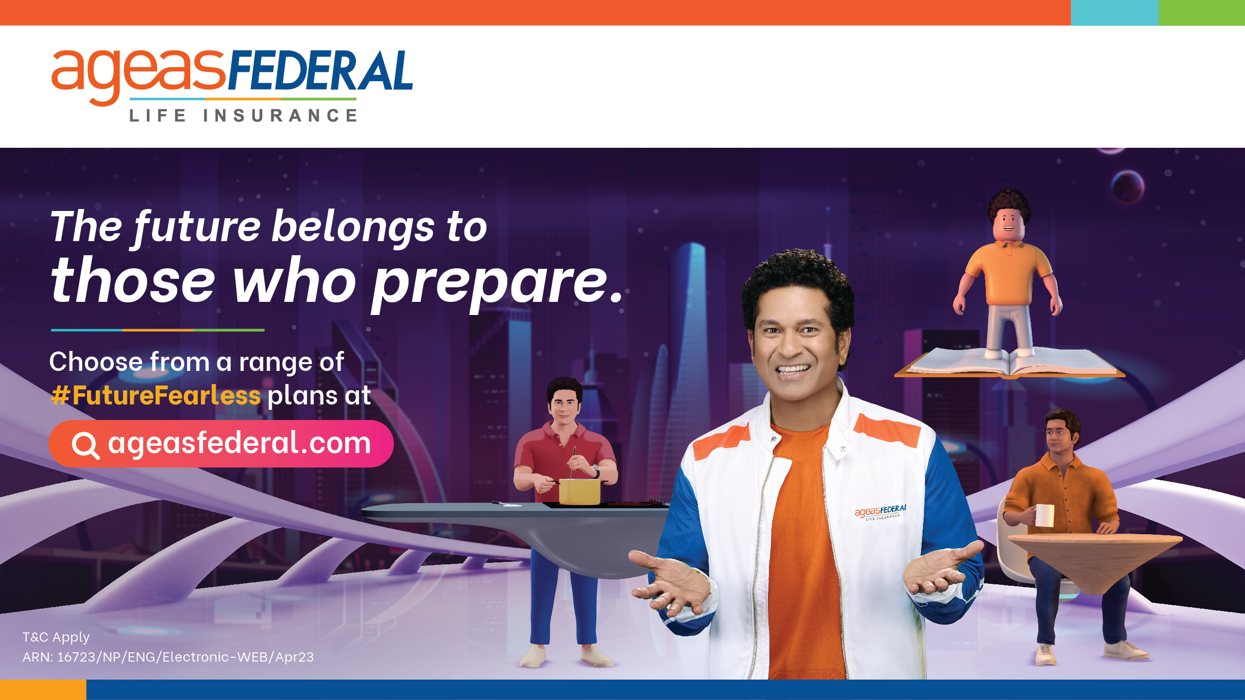 Ageas Federal Life Insurance reimagines the future in its new brand campaign - Sachinverse  Uses Virtual Reality to create custom avatars of brand ambassador, Sachin Tendulkar in the metaverse